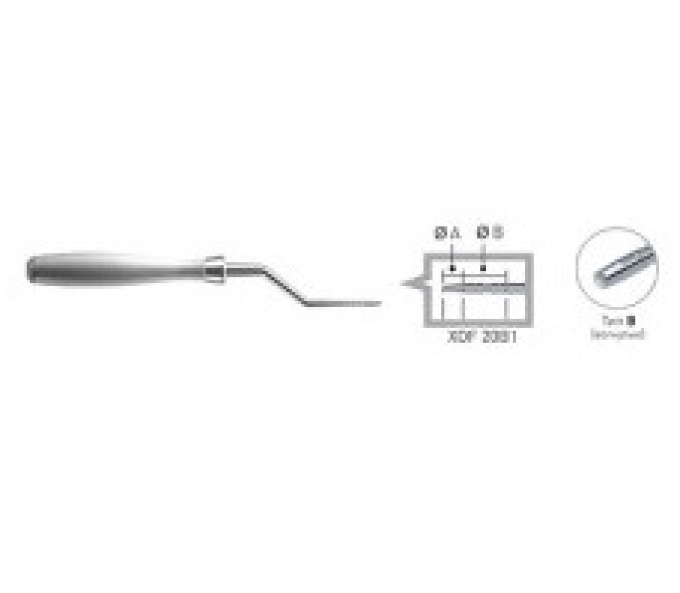 XOF20B1 Остеотом стоматологический, диаметр 1.7*2.8 мм, Dentium (Ю.Корея)