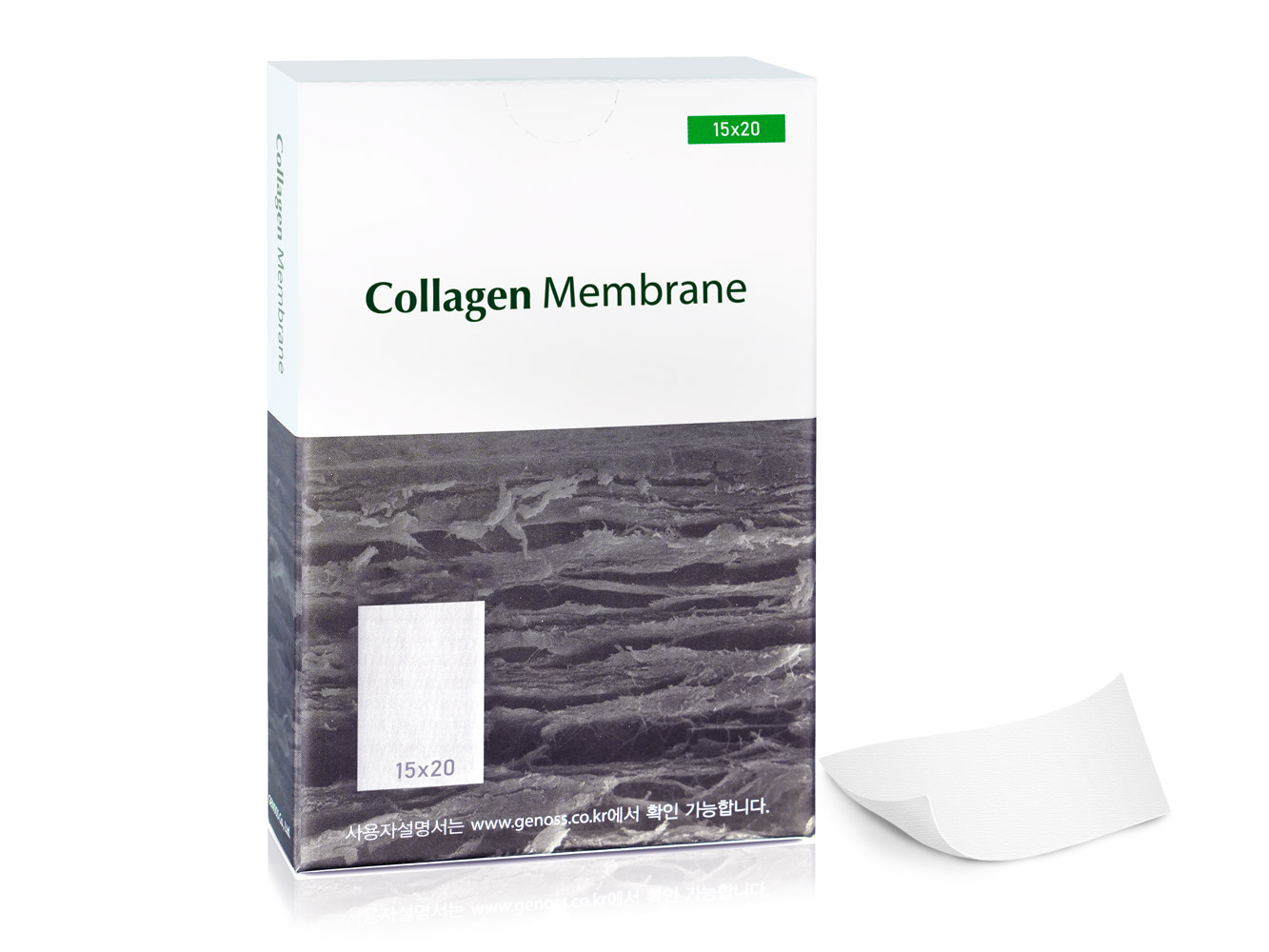 GCM1520 Резорбируемая мембрана Collagen Membrane, Genoss (Ю.Корея)