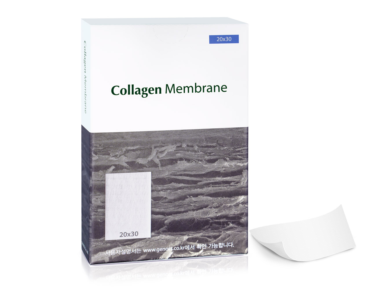 GCM2030 Резорбируемая мембрана Collagen Membrane, Genoss (Ю.Корея)