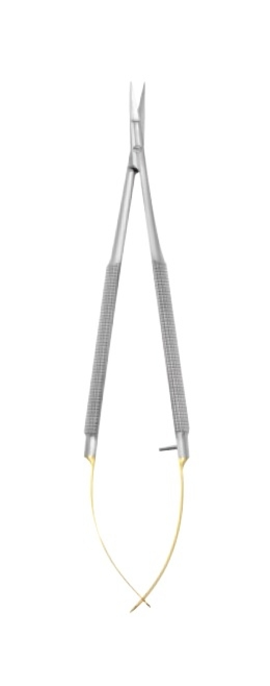 STC-05C Стоматологические ножницы Кастровьехо Т/С, изогнутые, 15 см, Mr.Curette Tech, Южная Корея
