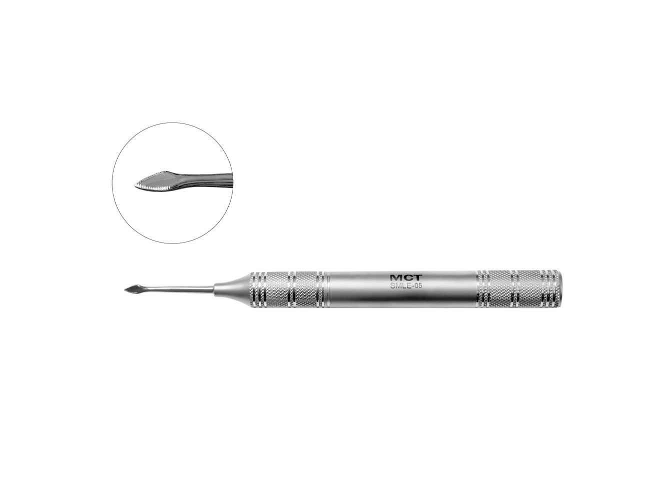 SMLE-05 Люксатор Bernard периотомного типа, изогнутый, зубчатый, ширина 3.6 мм, Mr.Curette Tech, Южная Корея