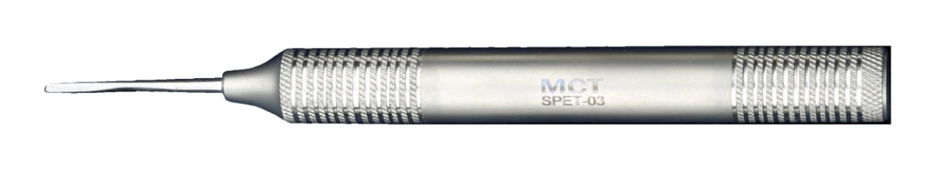 SPET-03 Периотом гибкий, изогнутый, зубчатый, ширина 5.0 мм, Mr.Curette Tech, Южная Корея