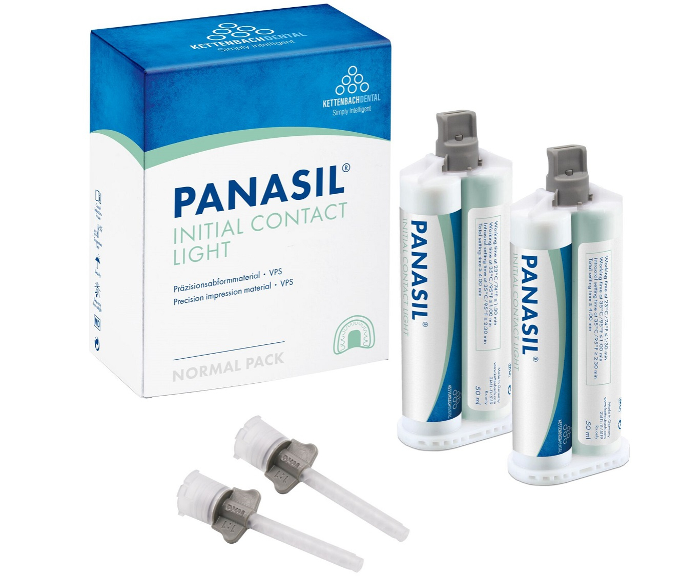 13411 Panasil Initial Contact light Стоматологический оттискный материал, Kettenbach (Германия)