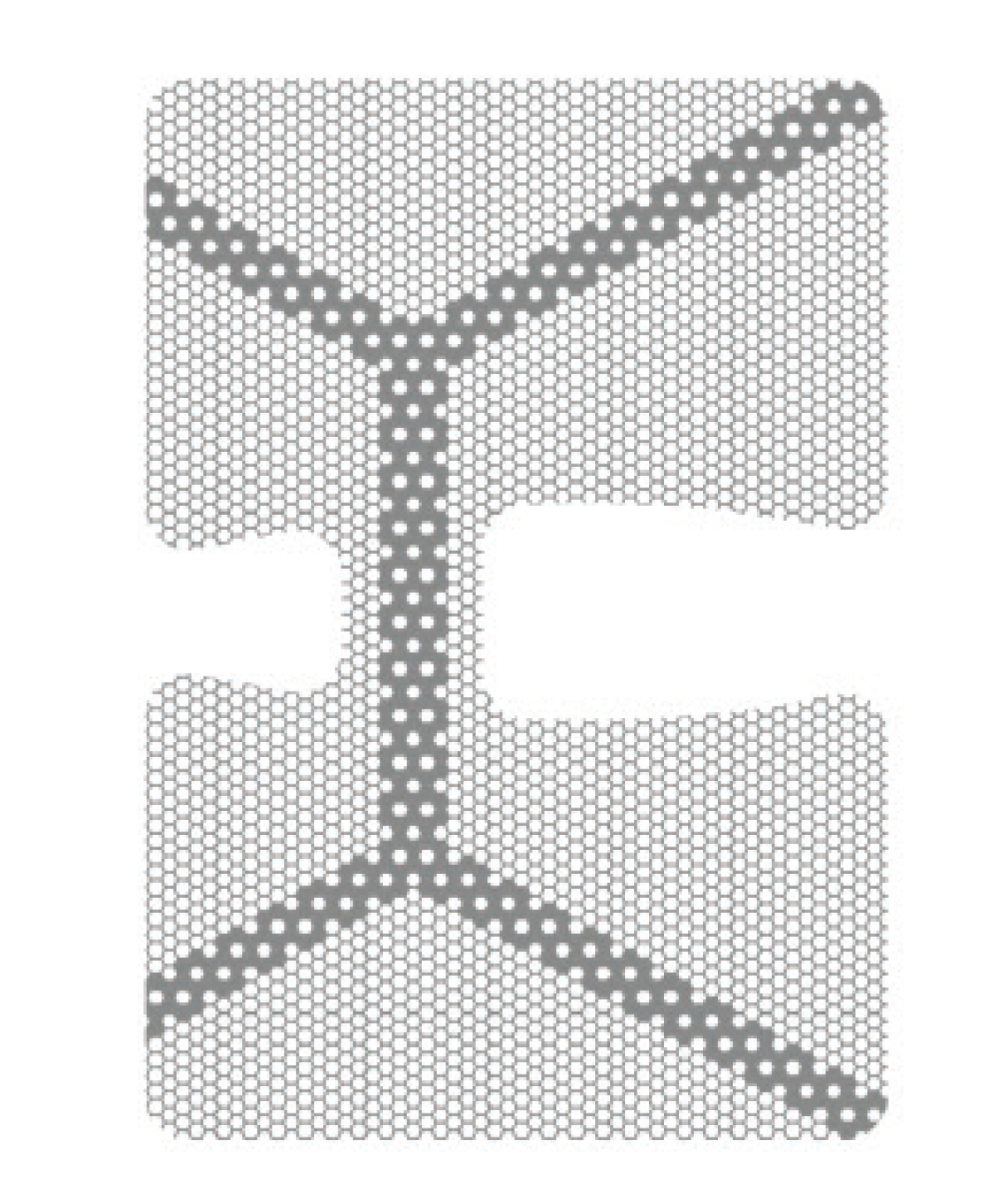 HM-01-03 Титановая сетка уcиленная (шестигранник), Mr.Curette Tech, Южная Корея