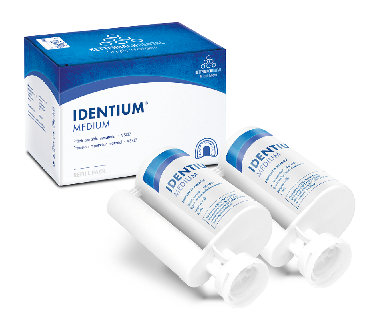 Стоматологический оттискный материал Kettenbach Identium Medium, 14717, Kettenbach (Германия),  (2х380ml)