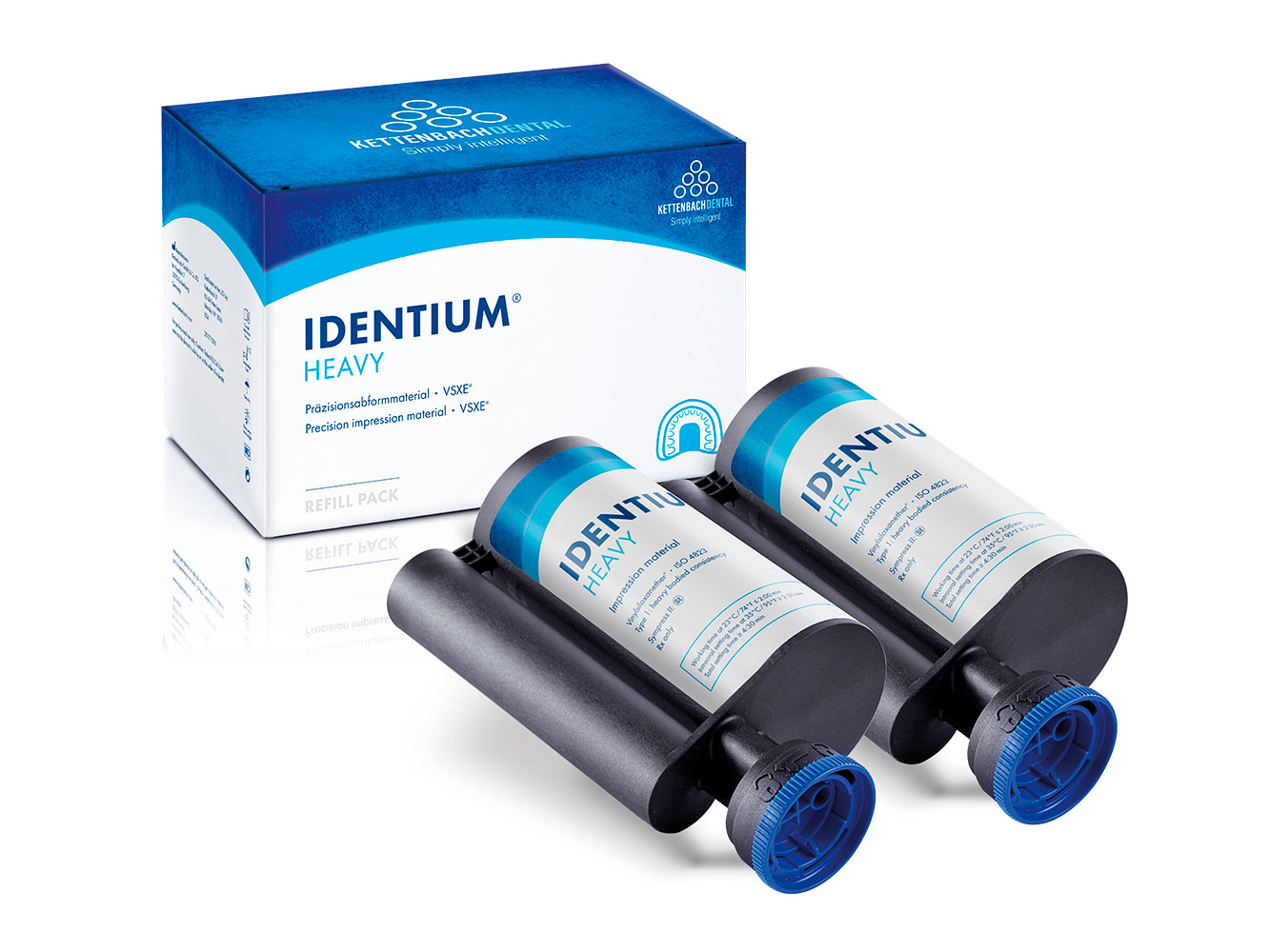 Стоматологический оттискный материал Kettenbach Identium Heavy Refill pack, 14725, Kettenbach (Германия), (2х380ml)