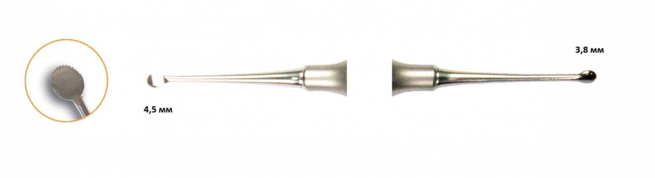 BOC-07 Кюретажная ложка, зубчатая, Mr.Curette Tech, Южная Корея