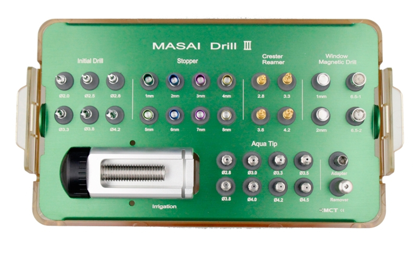 MAS3-01 Стоматологический набор магнитных фрез для синус-лифтинга, комбинированный, Mr.Curette Tech, Южная Корея