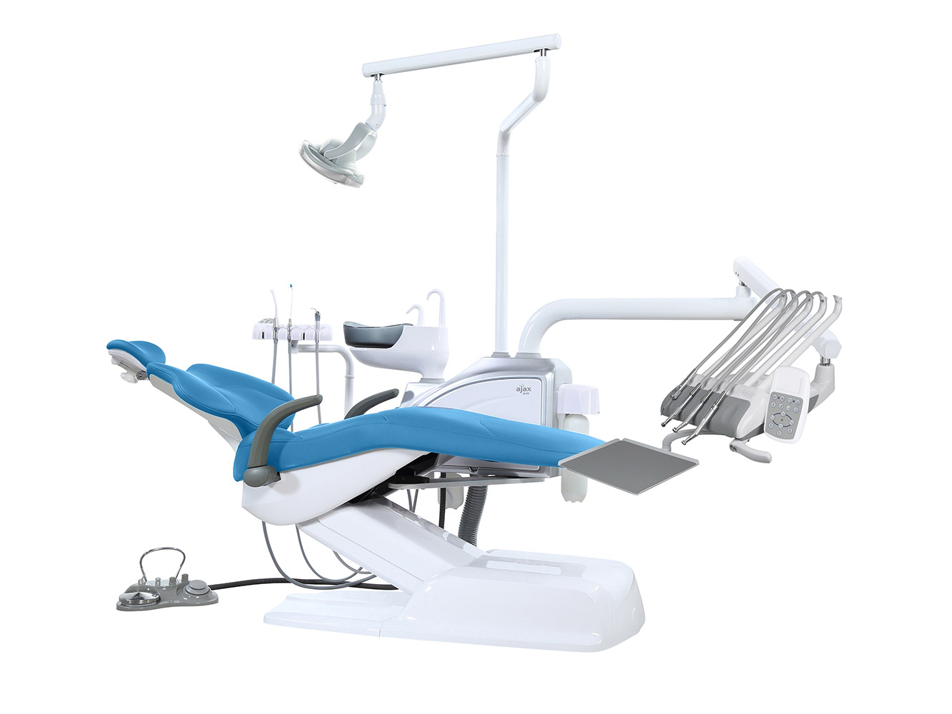 Установка стоматологическая с принадлежностями: вариант исполнения AJ 15 (верхняя подача) S1 голубой, Ajax (Китай)