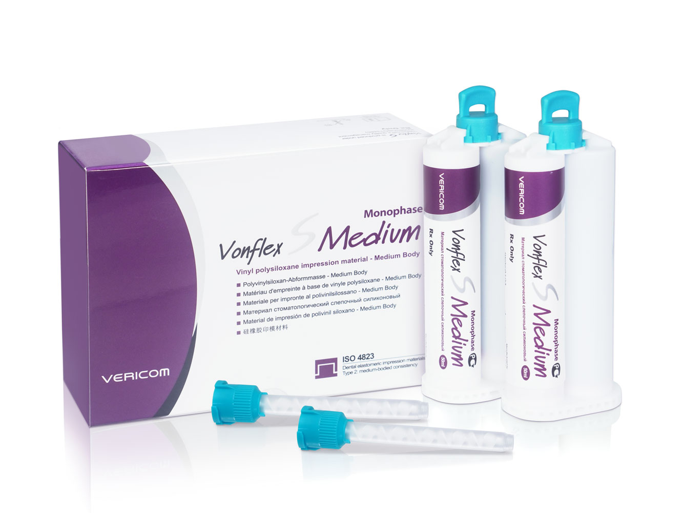 Vonflex S Medium Normal: А-силиконовый слепочный материал средней вязкости