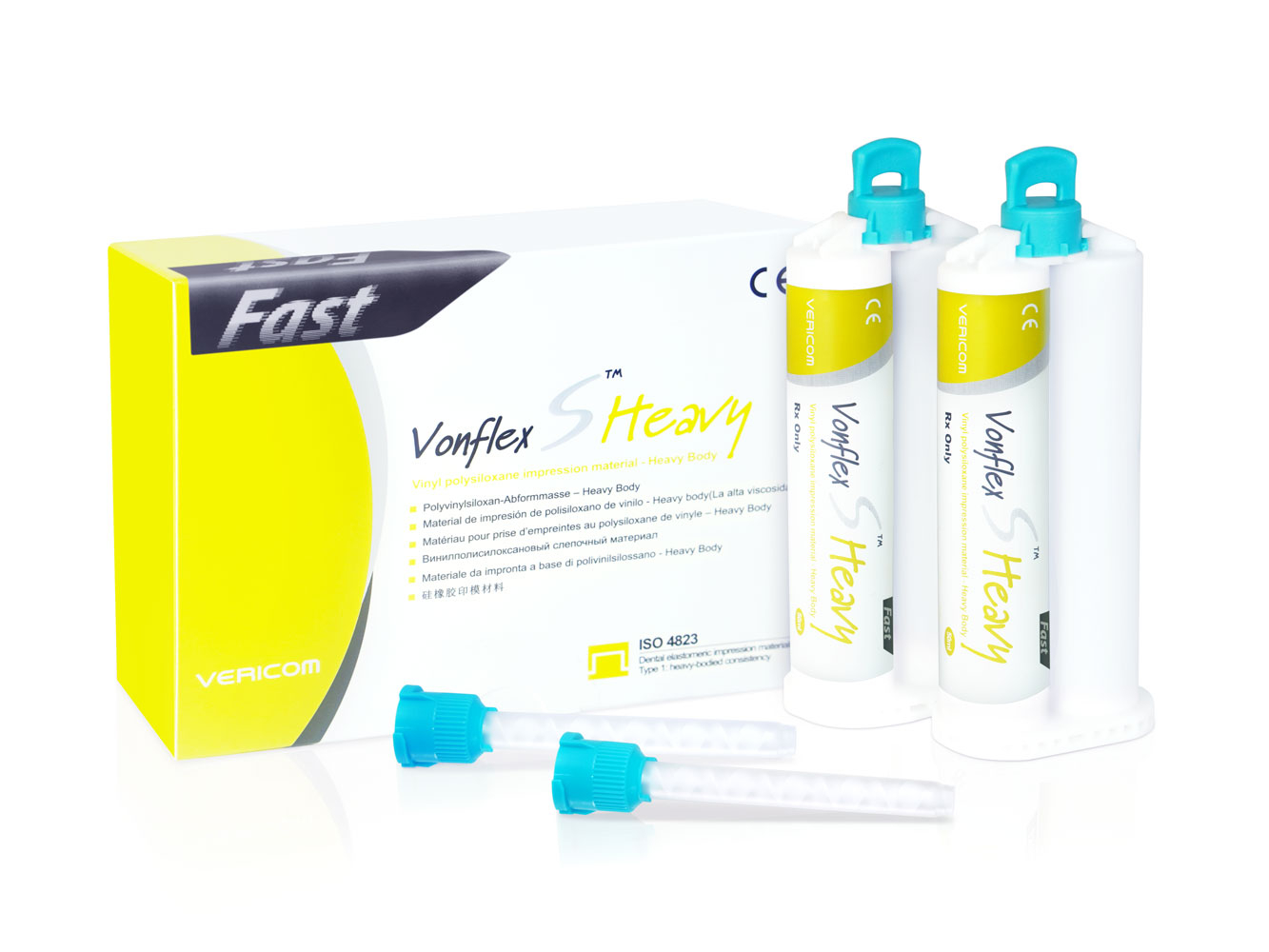 Vonflex S Heavy Fast: А-силиконовый корригирующий слепочный материал, высокой вязкости, ускоренного времени полимеризации