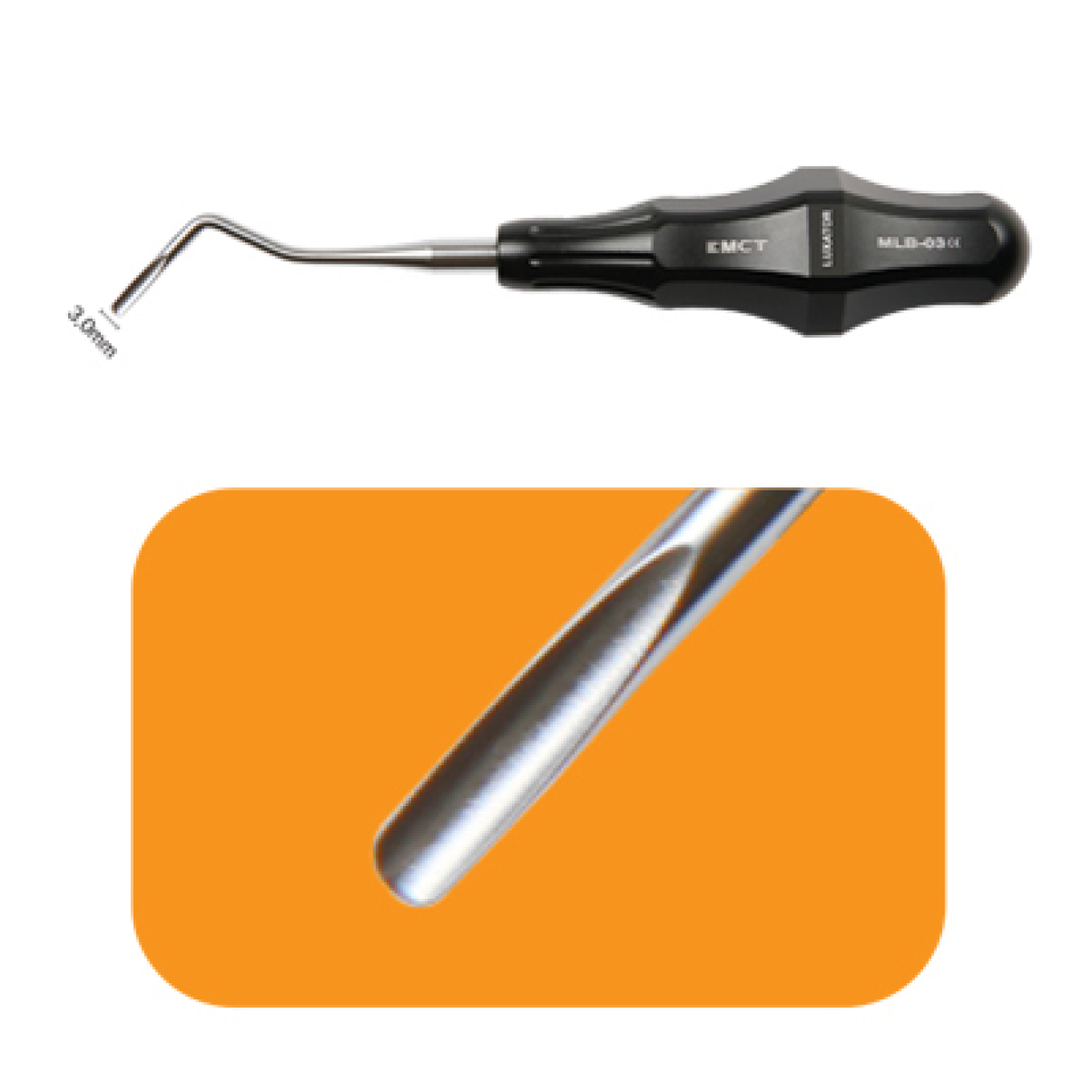 MLB-03 Люксатор Bein для задней зоны, B03, правый, ширина 3 мм, Mr.Curette Tech, Южная Корея