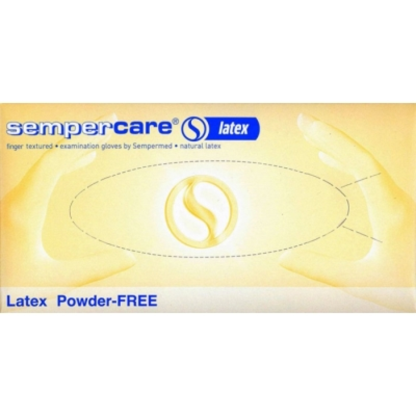 Перчатки Sempercare (M) медицинские, смотровые, текстурированные, Sempermed (Тайланд)