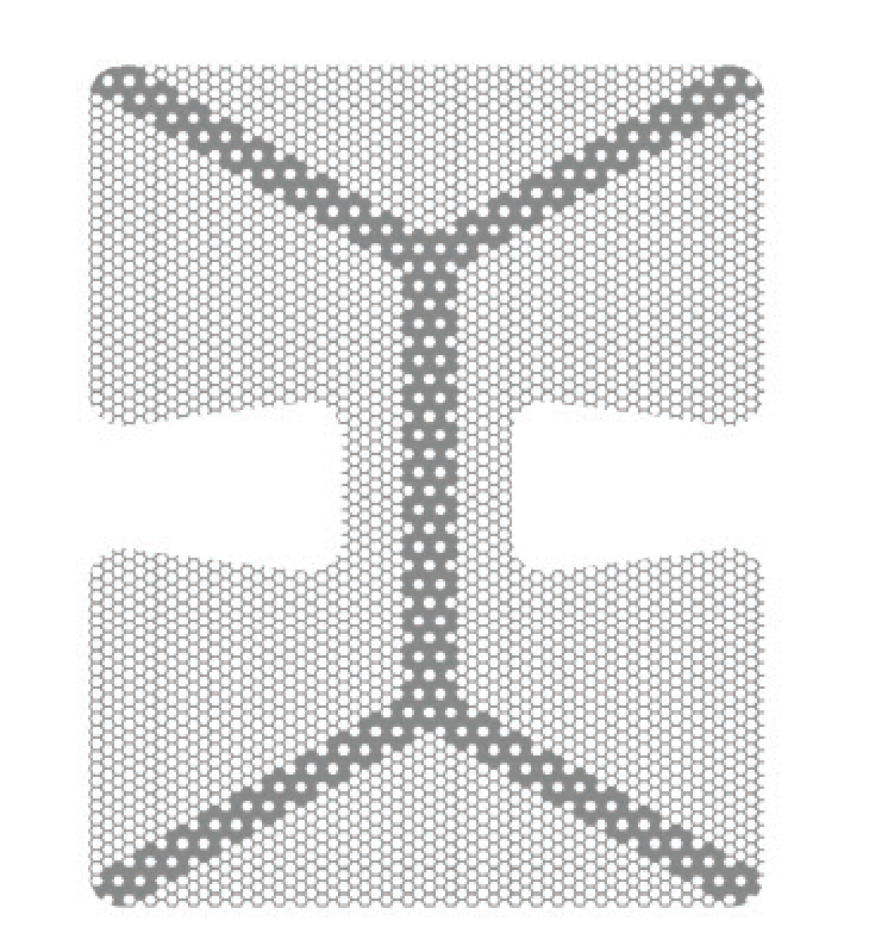 HM-01-04 Титановая сетка уcиленная (шестигранник), Mr.Curette Tech, Южная Корея