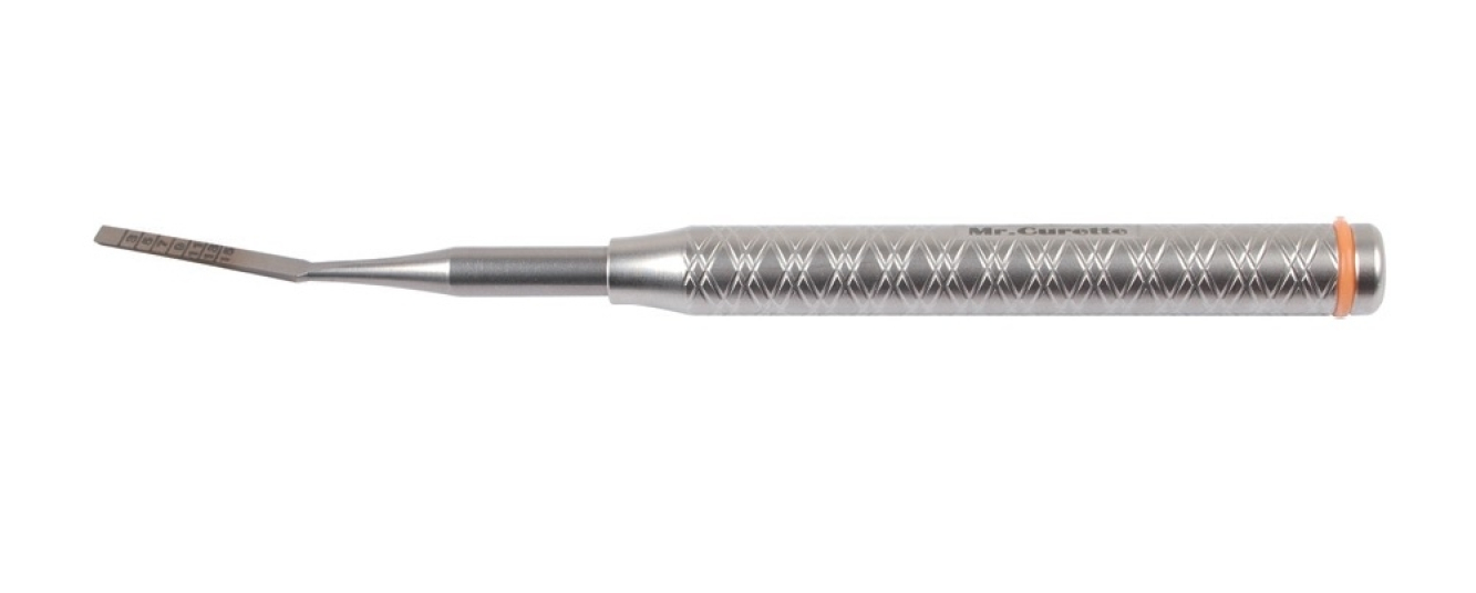 SPC-03 Долото градуированное, изогнутое, ширина 4 мм, толщина 0.5 мм, Mr.Curette Tech, Южная Корея