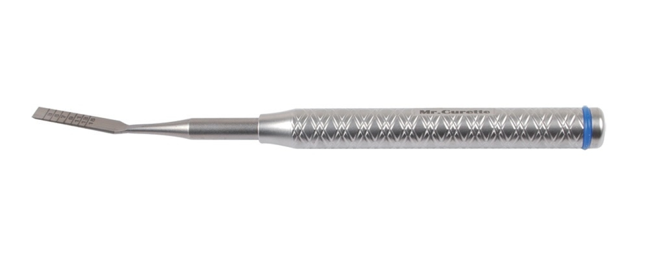 SPC-05 Долото градуированное, изогнутое, ширина 6 мм, толщина 0,5 мм, Mr.Curette Tech, Южная Корея