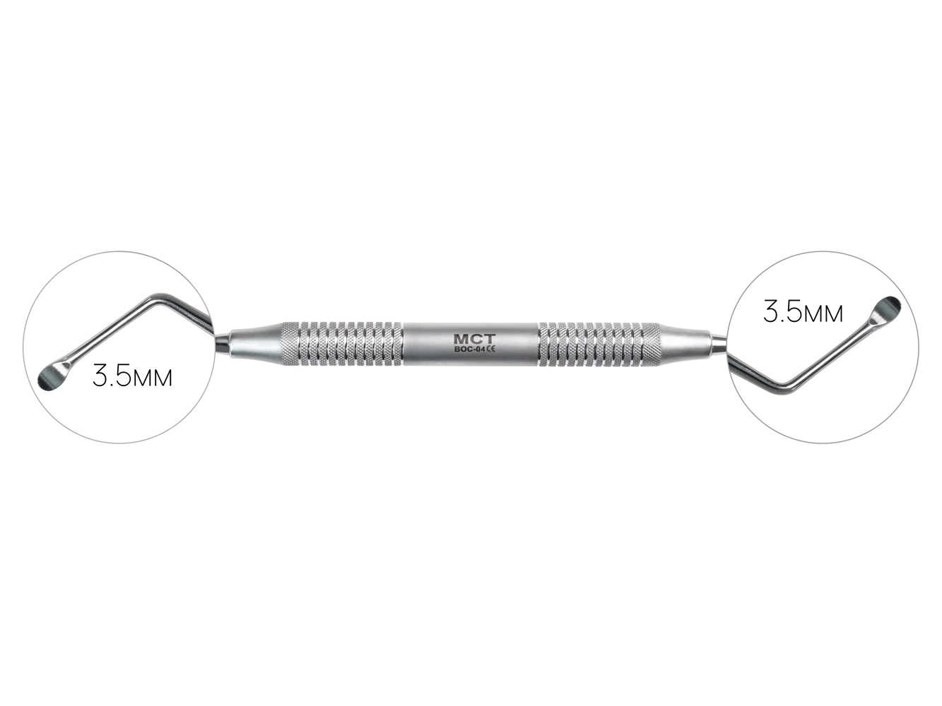 BOC-04 Стоматологическая кюретажная ложка, изогнутая LUCAS 87, Mr.Curette Tech, Южная Корея