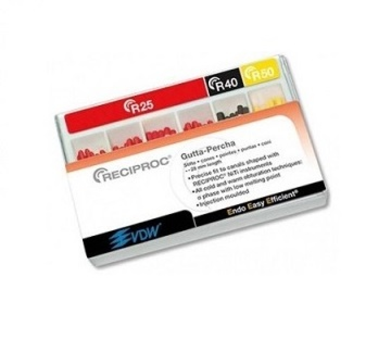 V040214028050 Штифты гуттаперчивые Reciproc №50, VDW GmbH (Германия)