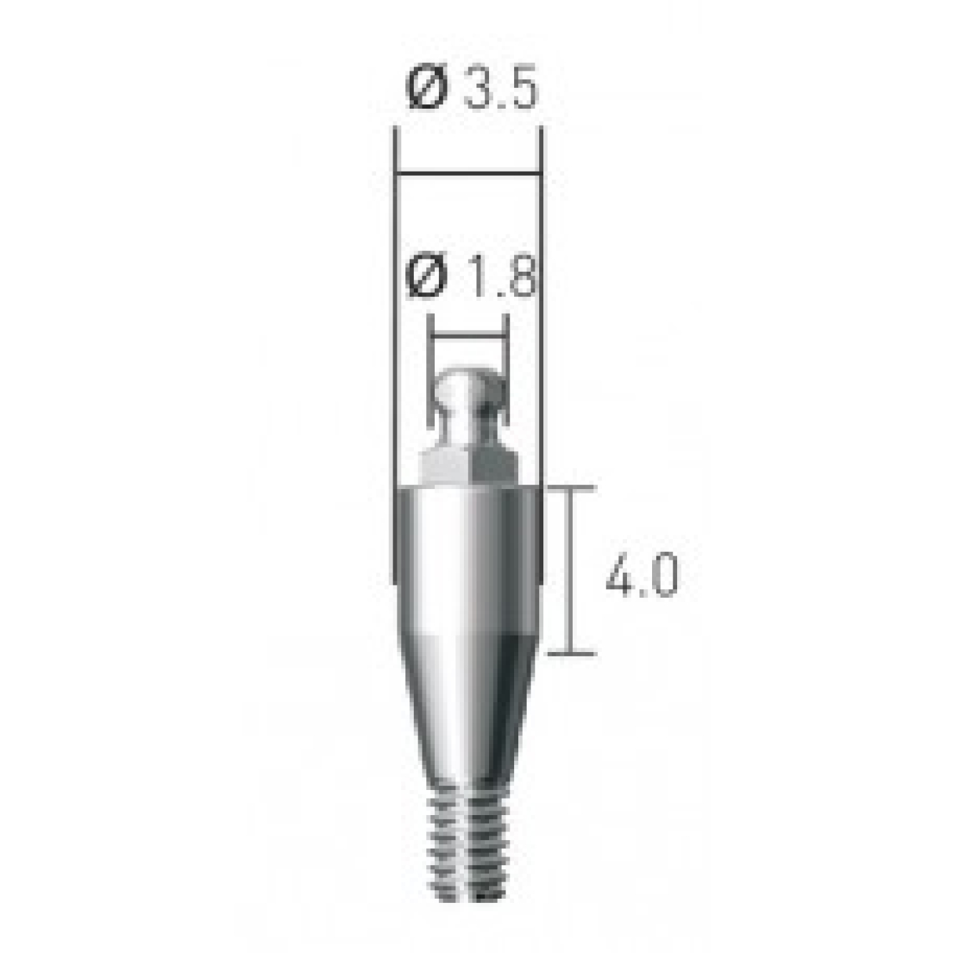 BAB354018 Шариковый аттачмент, Dentium (Ю.Корея)