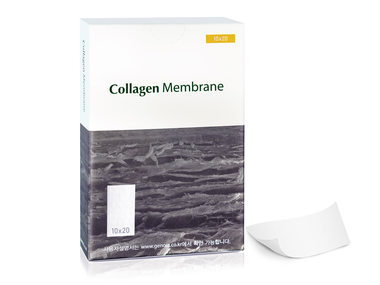 GCM1020 Резорбируемая мембрана Collagen Membrane, Genoss (Ю.Корея)