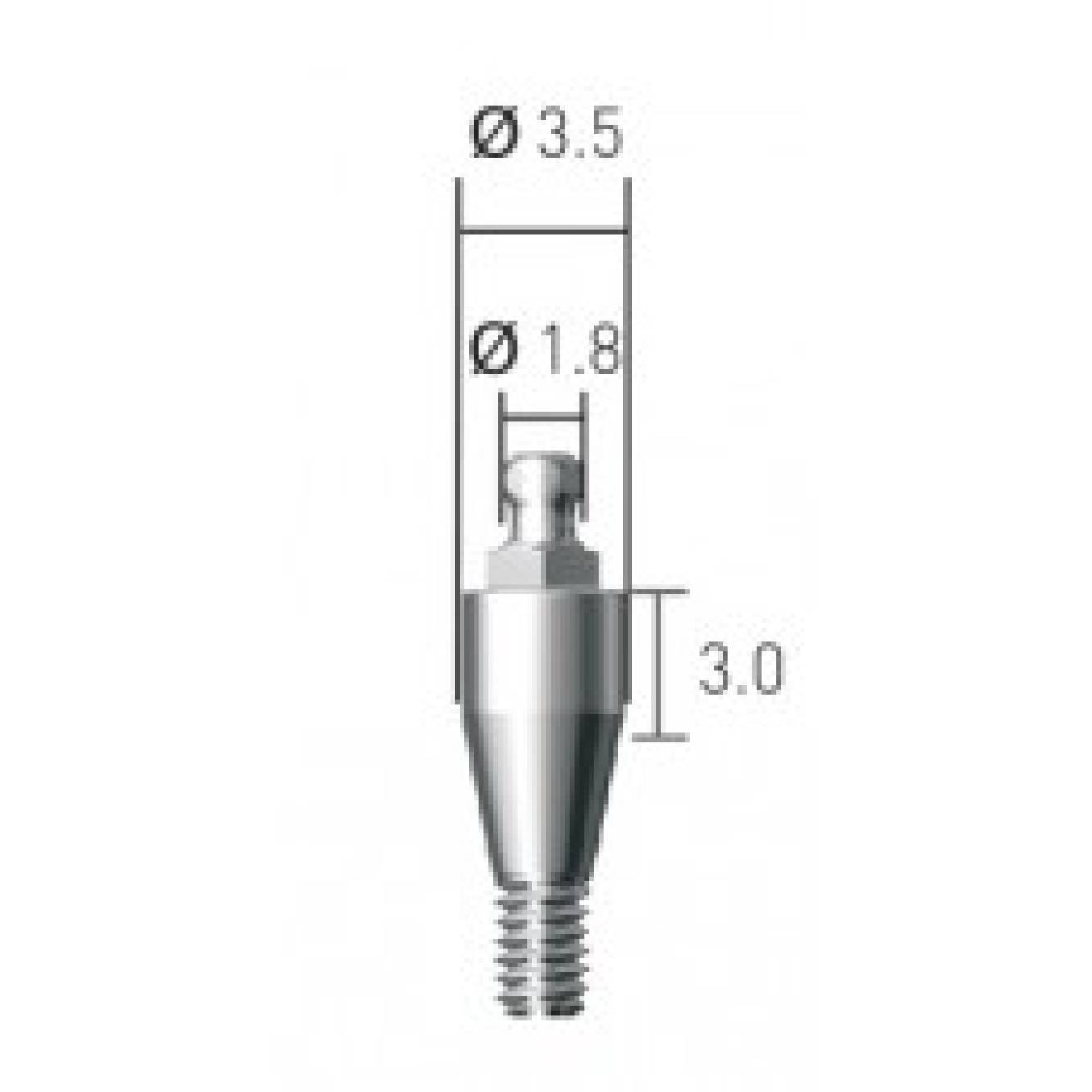 BAB353018 Шариковый аттачмент, Dentium (Ю.Корея)