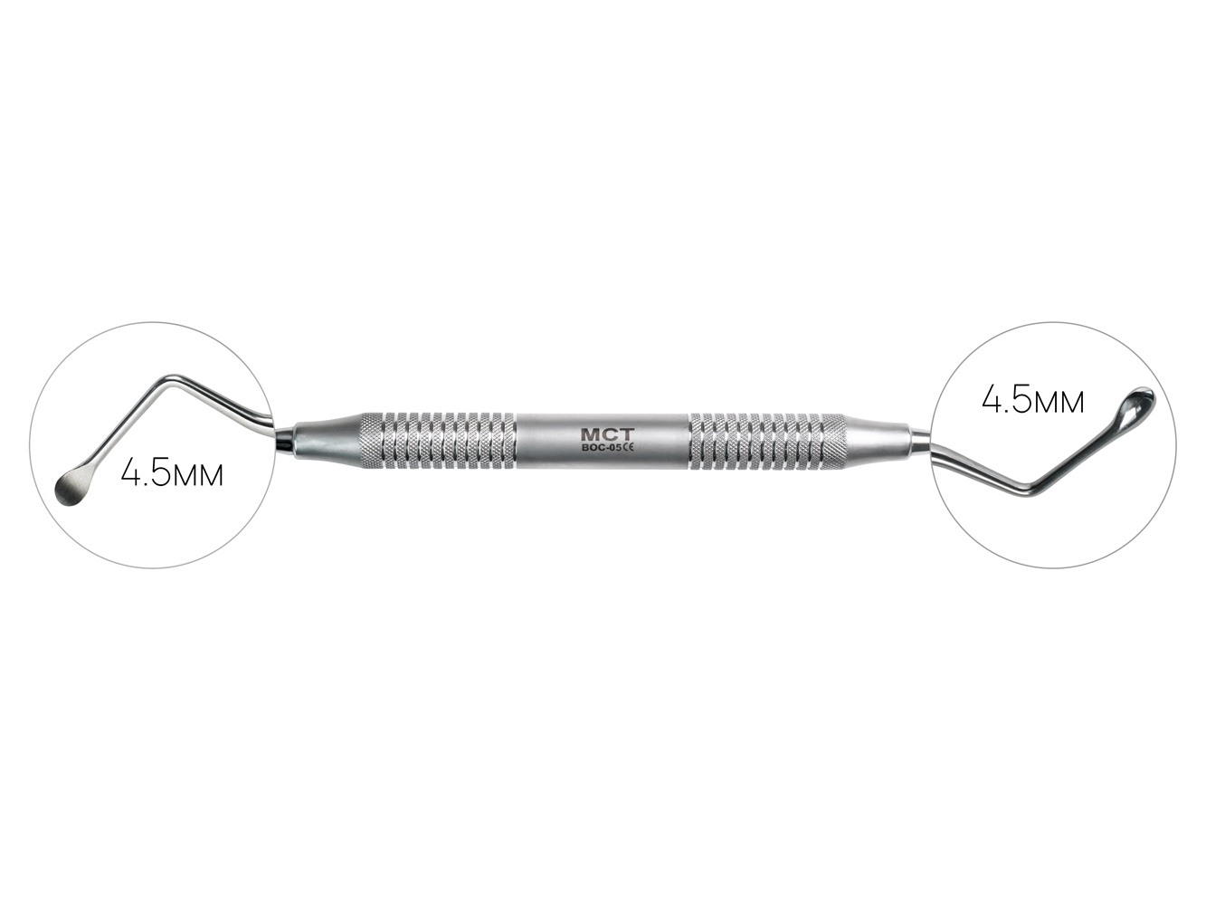 BOC-05 Стоматологическая кюретажная ложка, изогнутая, LUCAS 88, Mr.Curette Tech, Южная Корея