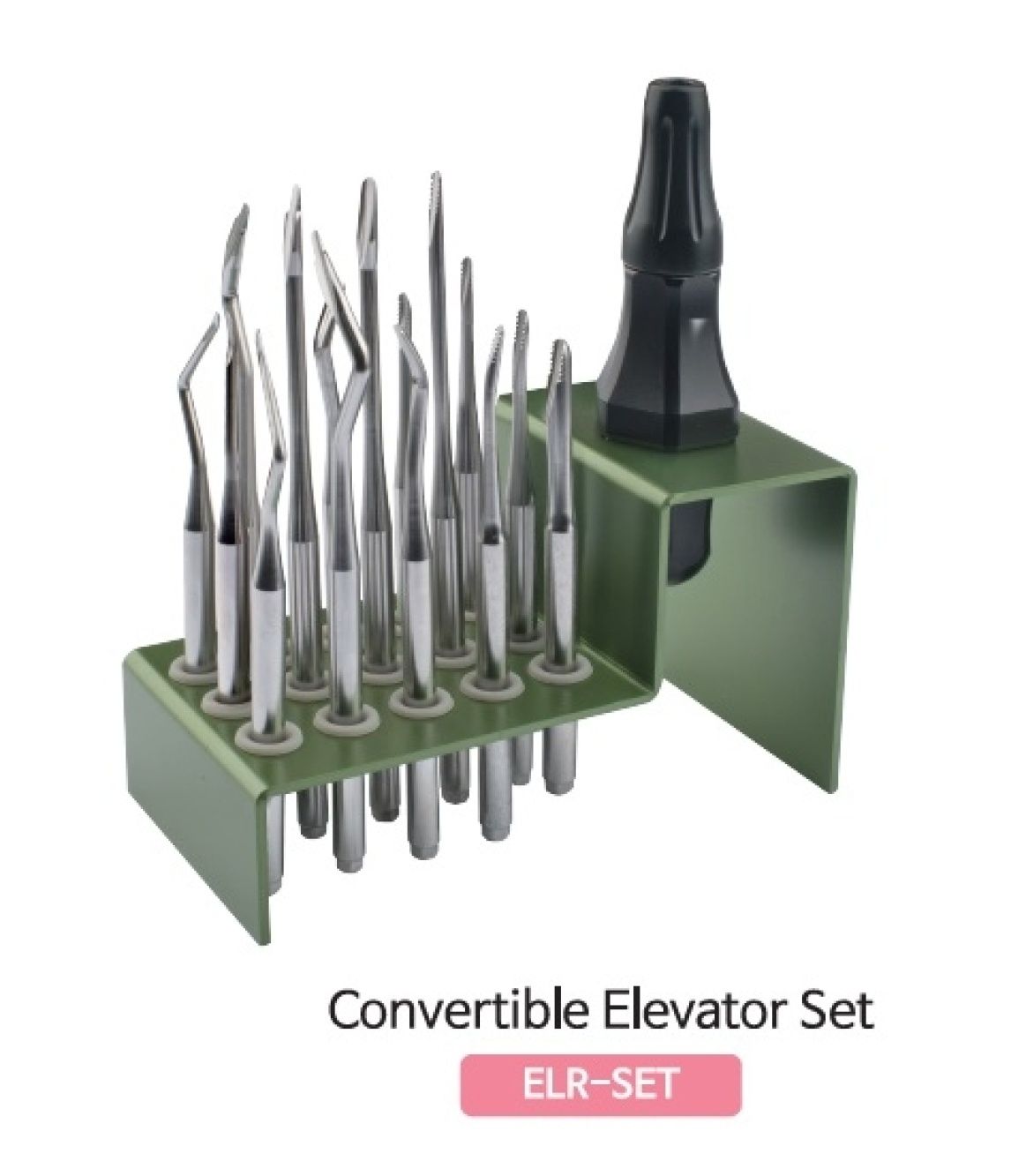 ELR-SET Набор элеваторов и люксаторов с сменными лезвиями, Mr.Curette Tech, Южная Корея