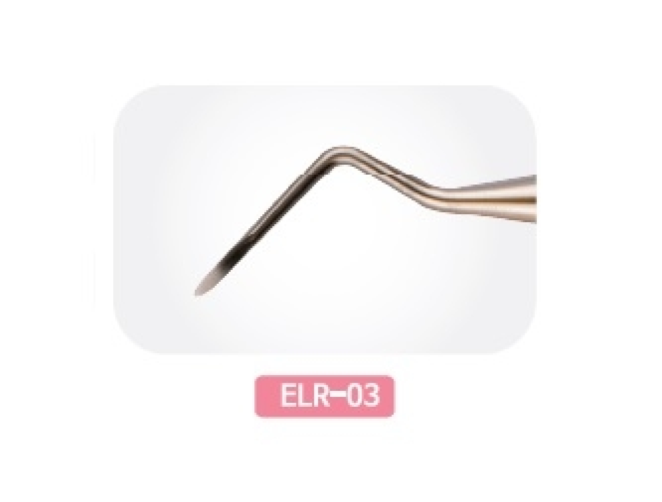 ELR-03 Стоматологическое сменное лезвие: Элеватор 1,8 мм остроконечный правый для отломков и глубоких корней, Mr.Curette Tech, Южная Корея
