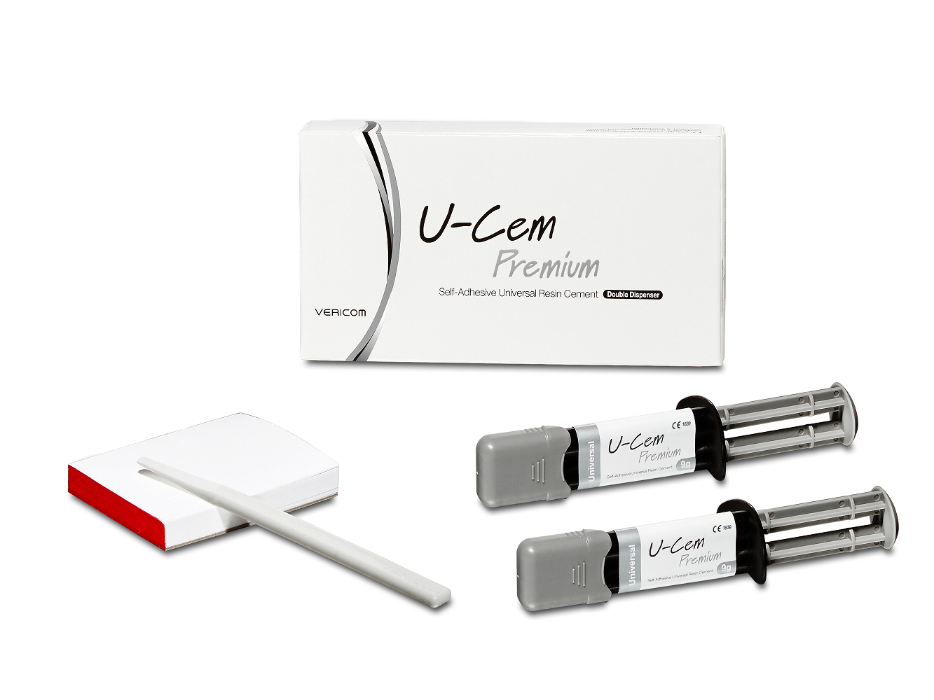 Цемент стоматологический силикатный U-Cem Premium 1224U Dispenser
Universal (9G*2SYR), Vericom (Ю.Корея)