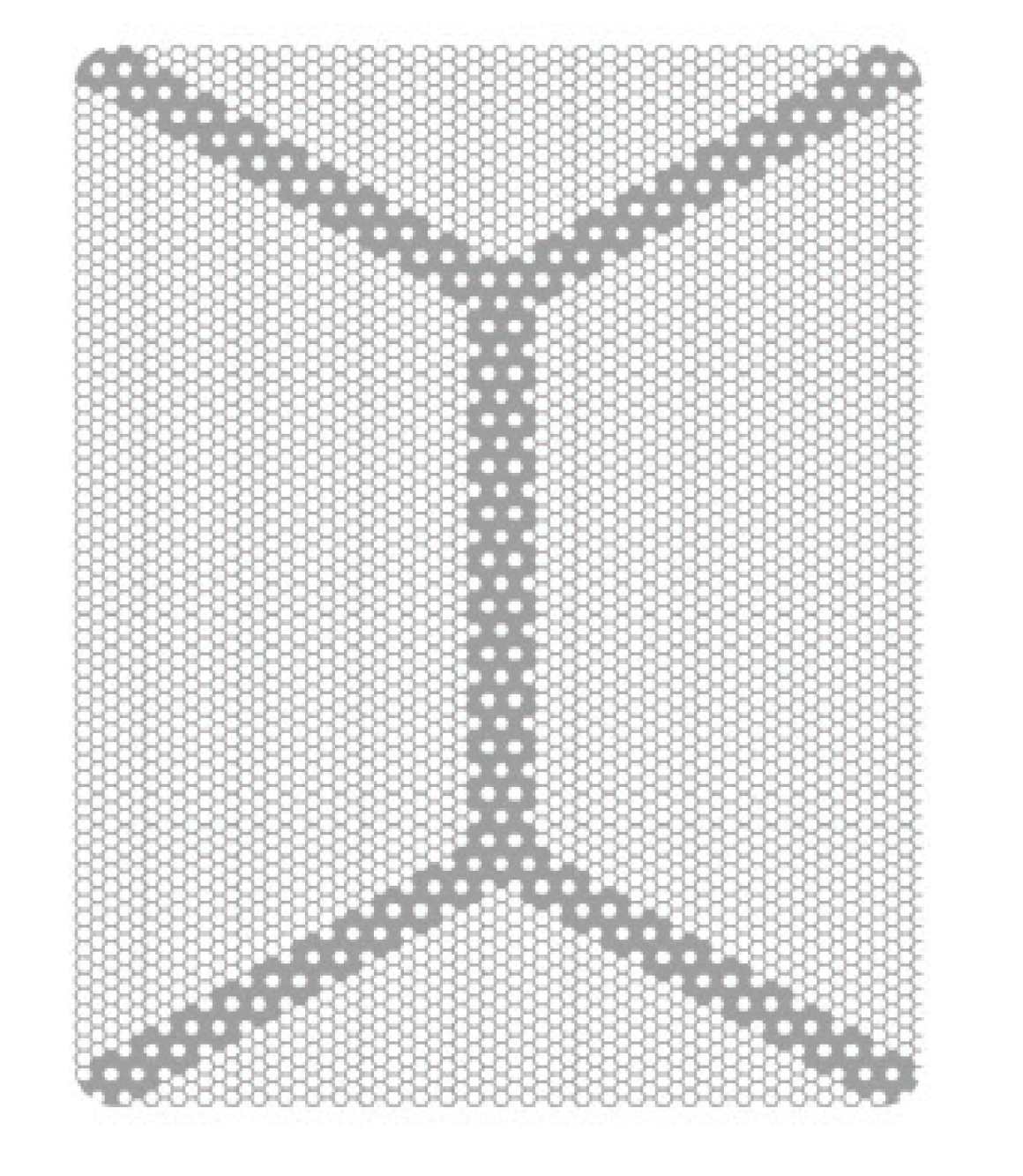 HM-01-05 Титановая сетка уcиленная (шестигранник) 24х30 мм, Mr.Curette Tech, Южная Корея