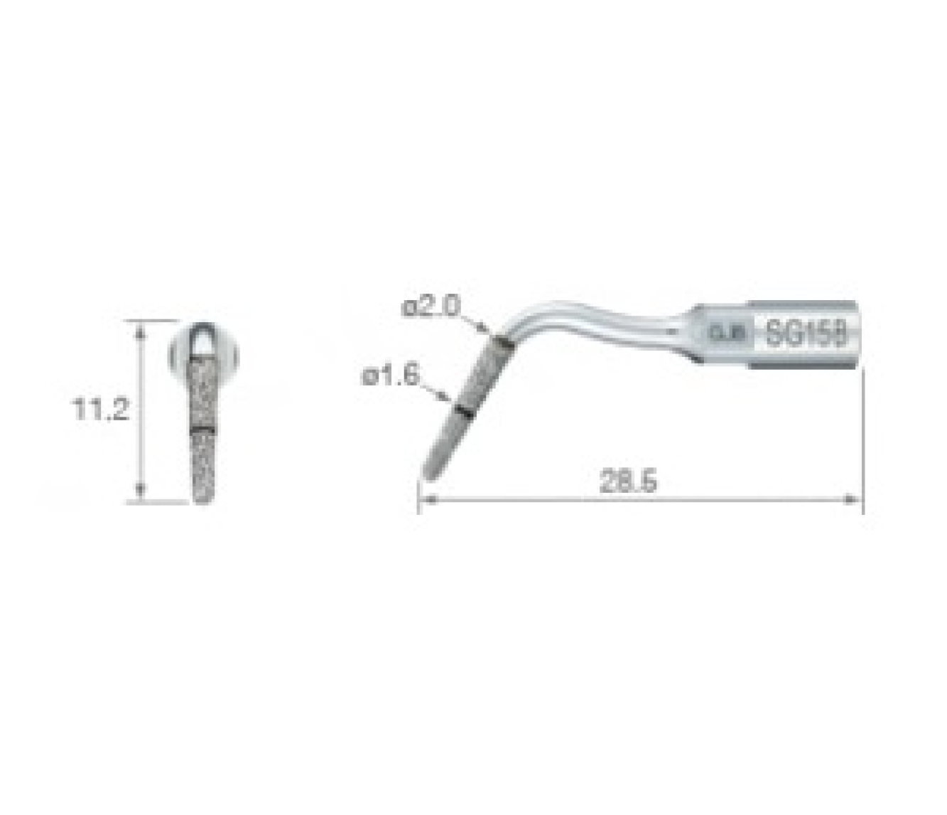 SG15B Хирургическая насадка, предназначена для «мягкой» перфорации альвеолярной кости., NSK (Япония)