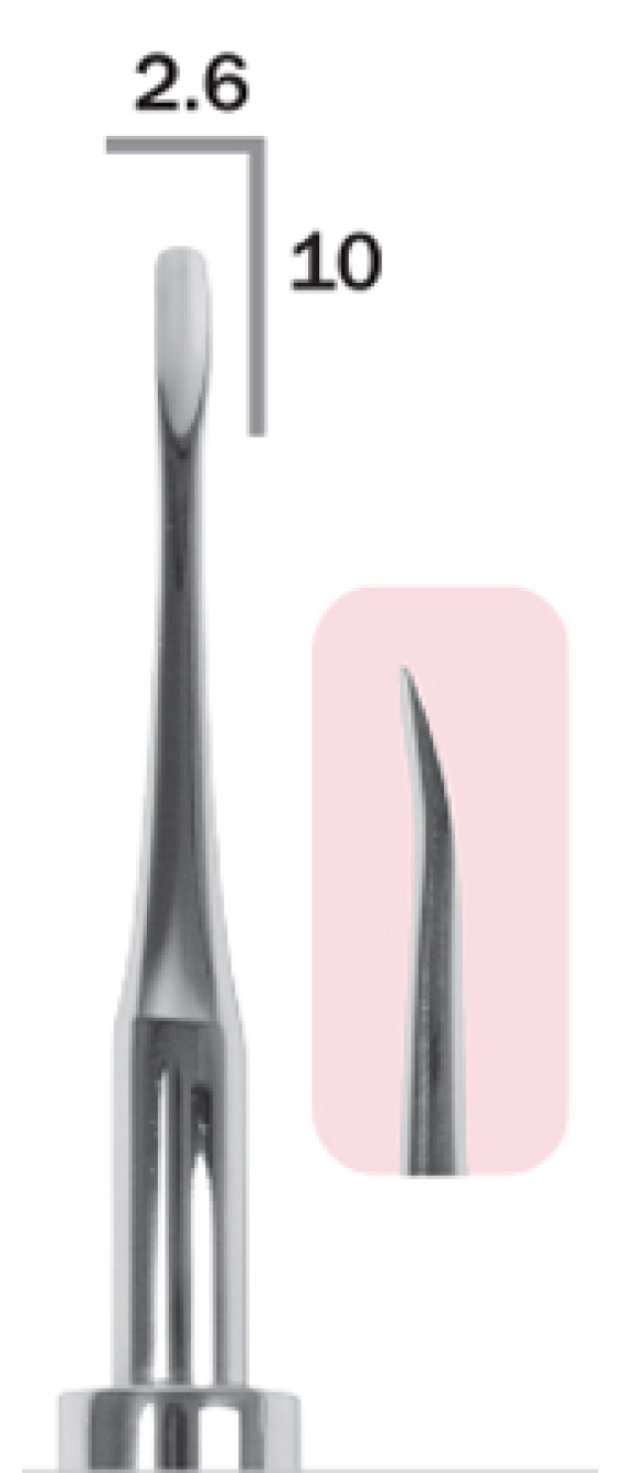 RET-06 Стоматологический корневой элеватор 6 Bein, изонутый, Mr.Curette Tech, Южная Корея