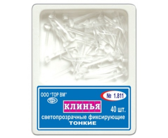 Клинья фиксирующие, пластиковые, светопрозрачные, тонкие "ТОР ВМ"