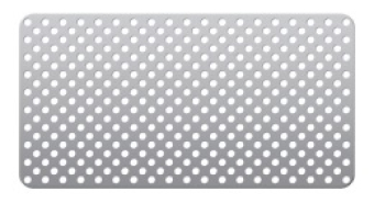 Титановая сетка (мембрана) 60x30x0.1мм, диаметр круглой ячейки 1,3 мм
