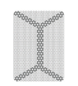 Титановая сетка (мембрана) с каркасом, 15х21х0.1 мм, шестигранная ячейка 0.36 мм