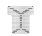 Титановая сетка (мембрана) с каркасом, 20х21х0.1 мм, шестигранная ячейка 0.36 мм